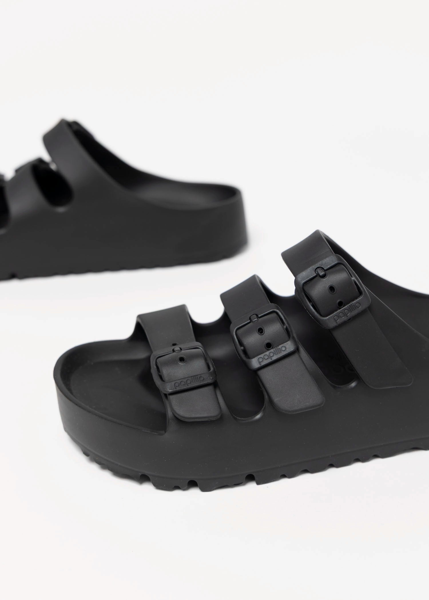 swatch_Black birkenstock florida eva platform sandal
