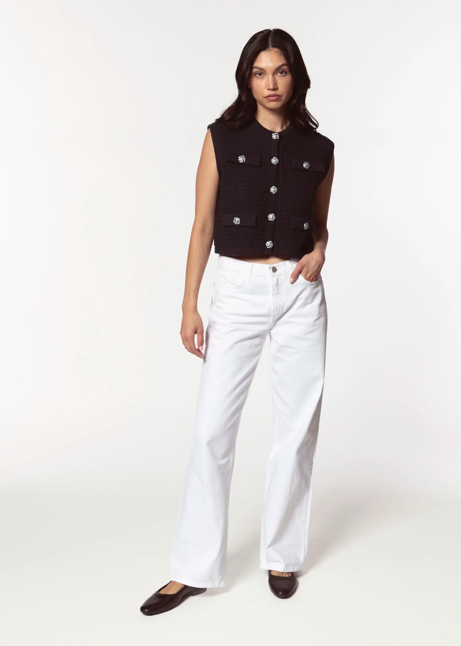 swatch_black riding the wave sweater vest apparel