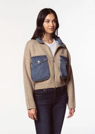 swatch_Dark Sand glow up sweater jacket apparel