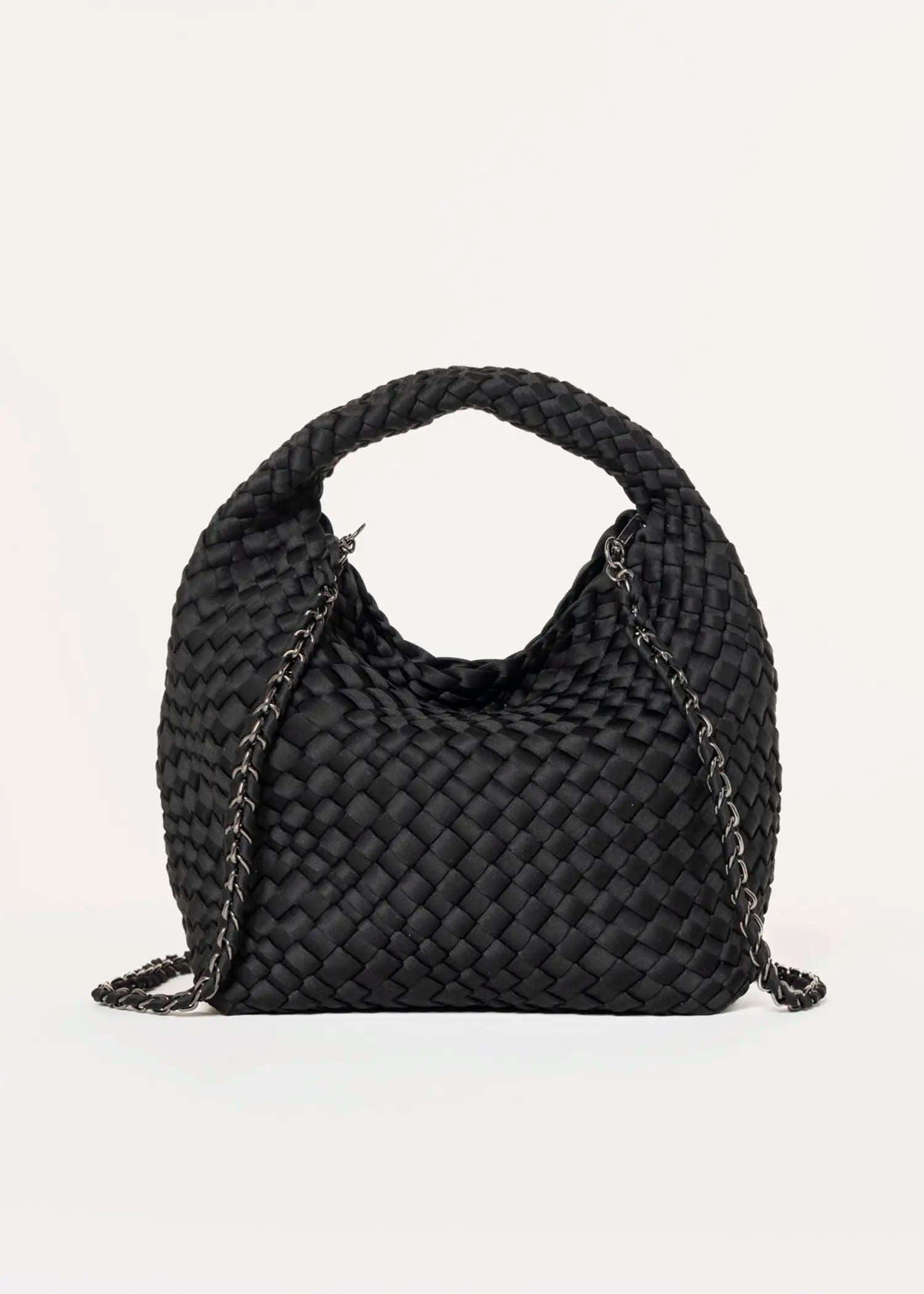swatch_black shelly woven bag crossbody
