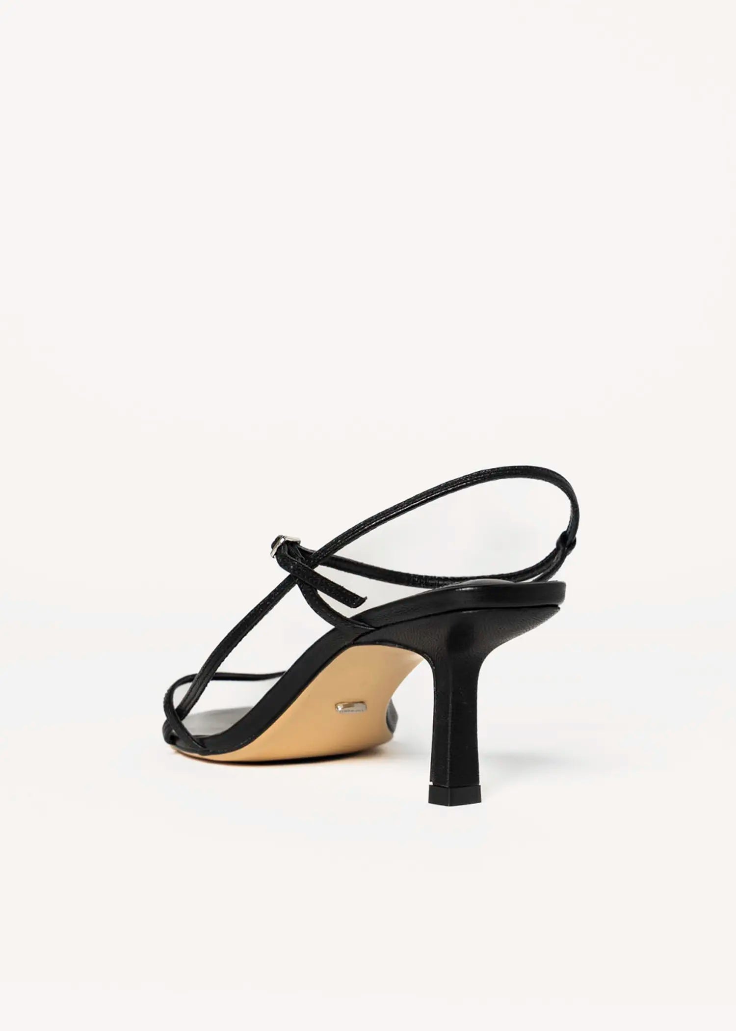 swatch_black leather caprice heeled sandal heeled sandals