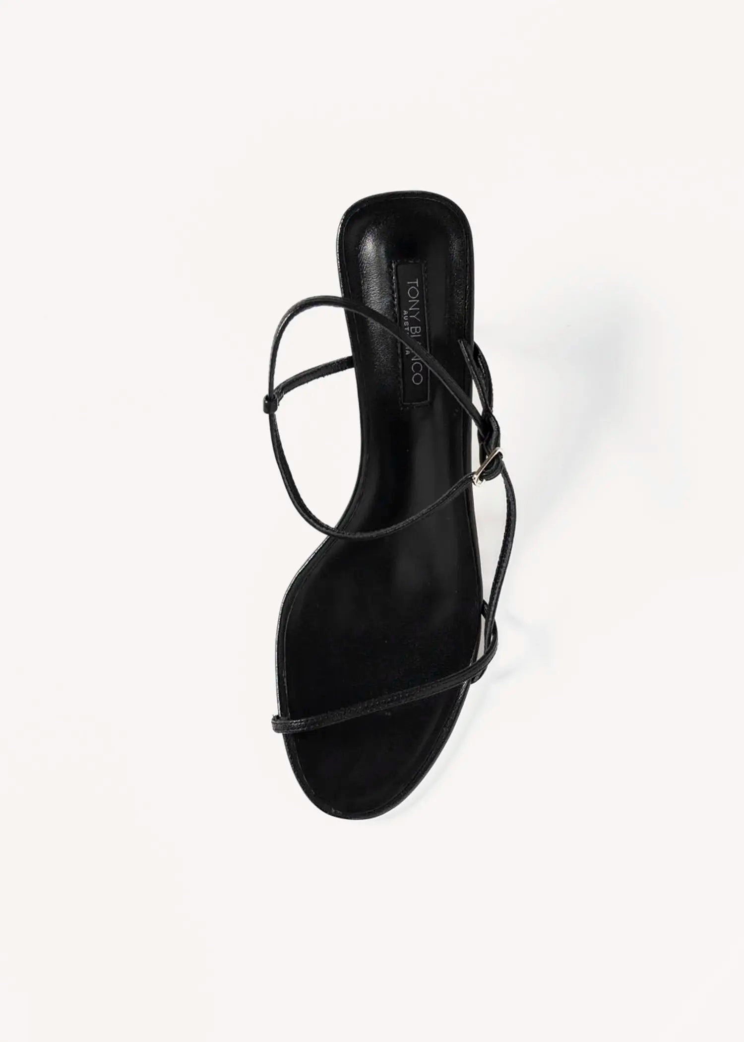 swatch_black leather caprice heeled sandal heeled sandals