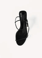 swatch_black leather caprice heeled sandal heeled sandals