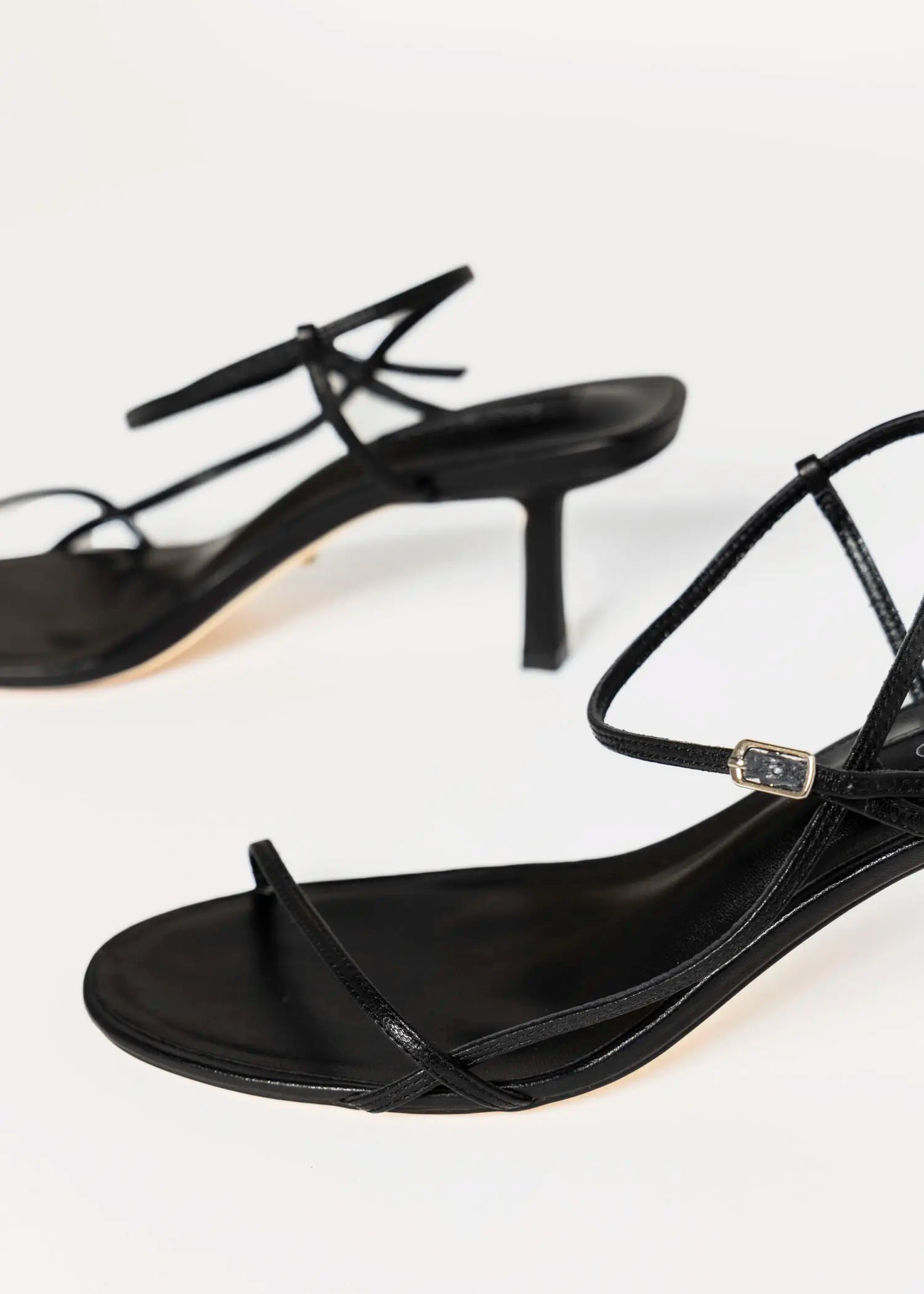 swatch_black leather caprice heeled sandal heeled sandals
