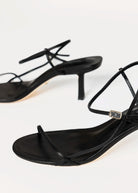 swatch_black leather caprice heeled sandal heeled sandals