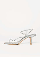 swatch_silver leather caprice heeled sandal heeled sandals