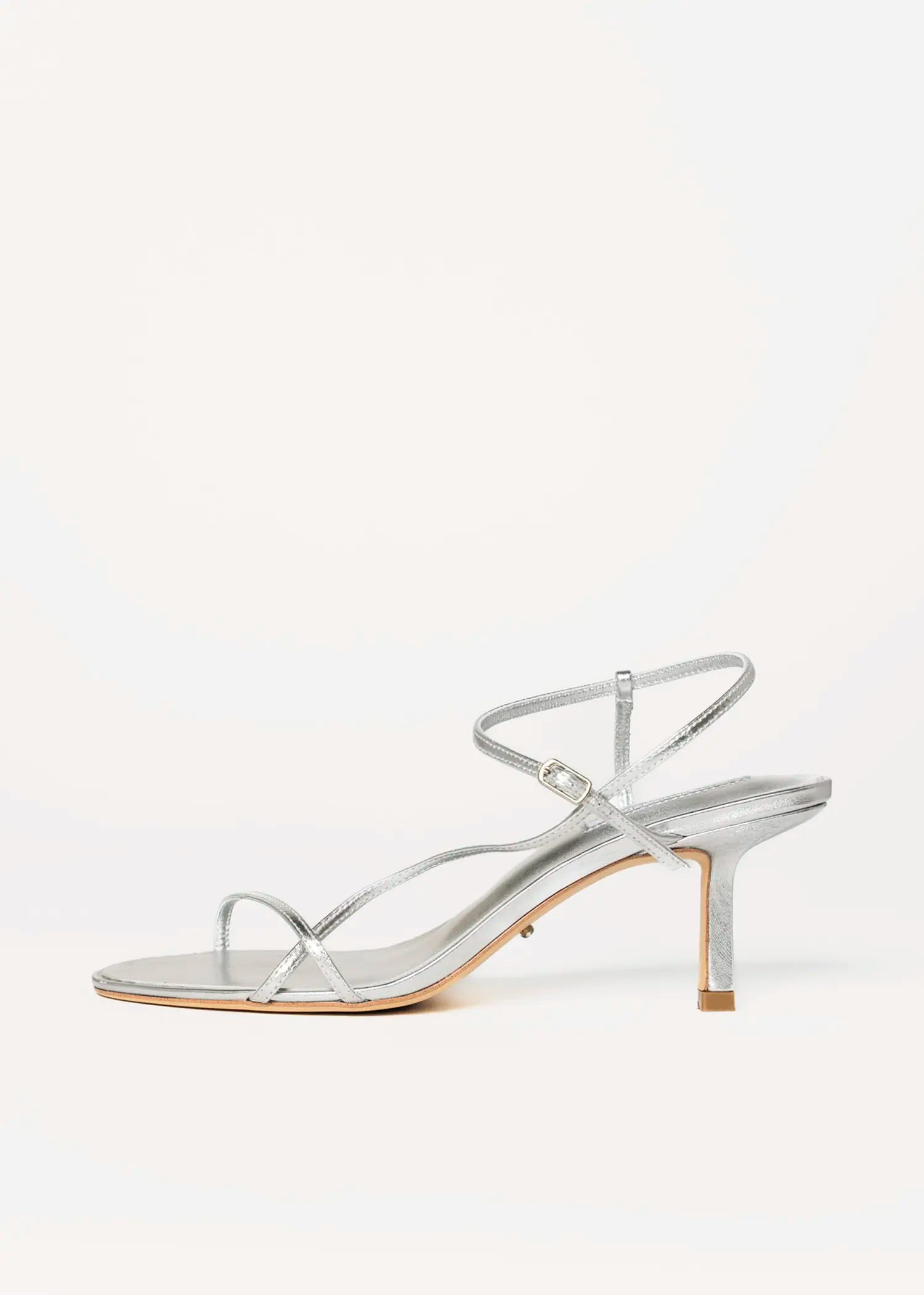 swatch_silver leather caprice heeled sandal heeled sandals