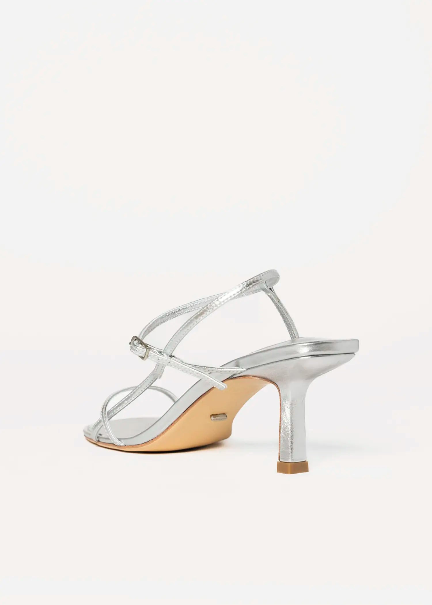 swatch_silver leather caprice heeled sandal heeled sandals