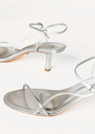 swatch_silver leather caprice heeled sandal heeled sandals