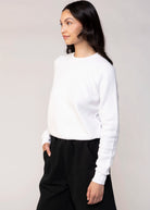 swatch_White perfect white tee ziggy reverse fleece sweatshirt