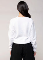 swatch_White perfect white tee ziggy reverse fleece sweatshirt