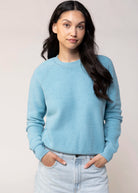 swatch_Milky Blue perfect white tee ziggy reverse fleece sweatshirt