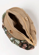 swatch_Green cosai floral sequin evening clutch bag