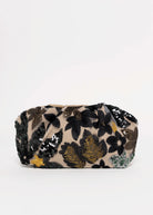swatch_Black cosai floral sequin evening clutch bag