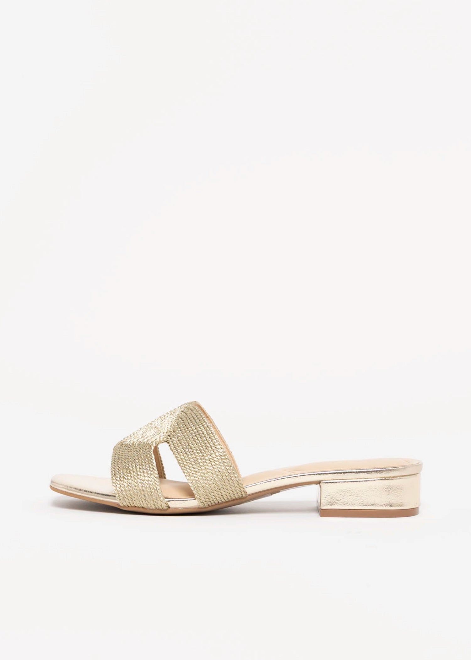 swatch_Gold airy block heel sandal