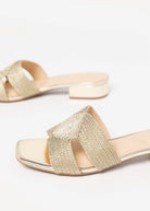 swatch_Gold airy block heel sandal