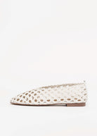 swatch_White Leather tony bianco Cheeky woven flat