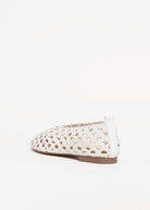 swatch_White Leather tony bianco Cheeky woven flat