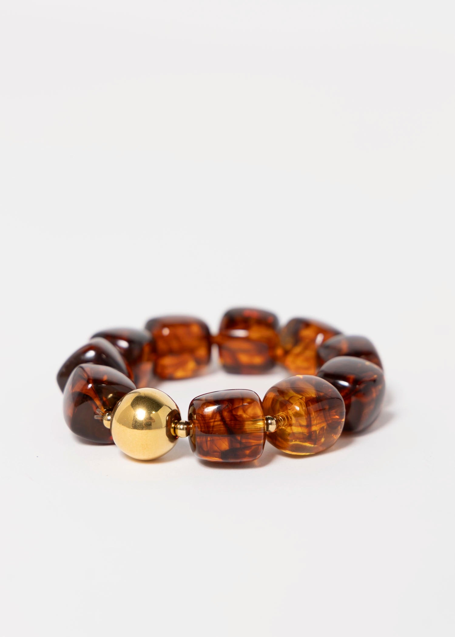 swatch_Brown oakley chunky beaded bracelet