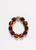 swatch_Brown oakley chunky beaded bracelet