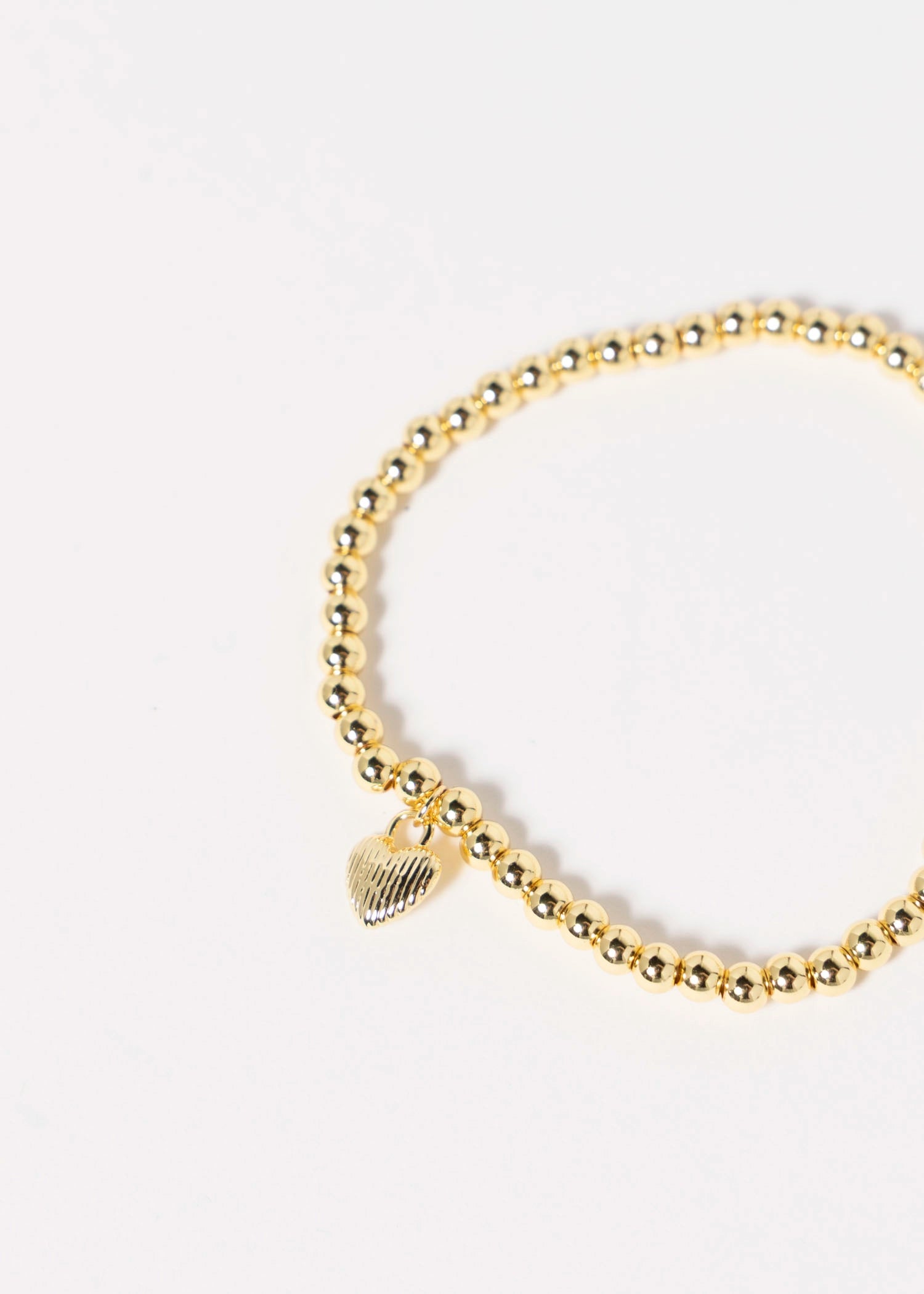 swatch_Gold heart stretch bracelet