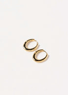 swatch_Gold oval huggie earring