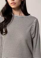 swatch_Charcoal waffle knit long sleeve tshirt