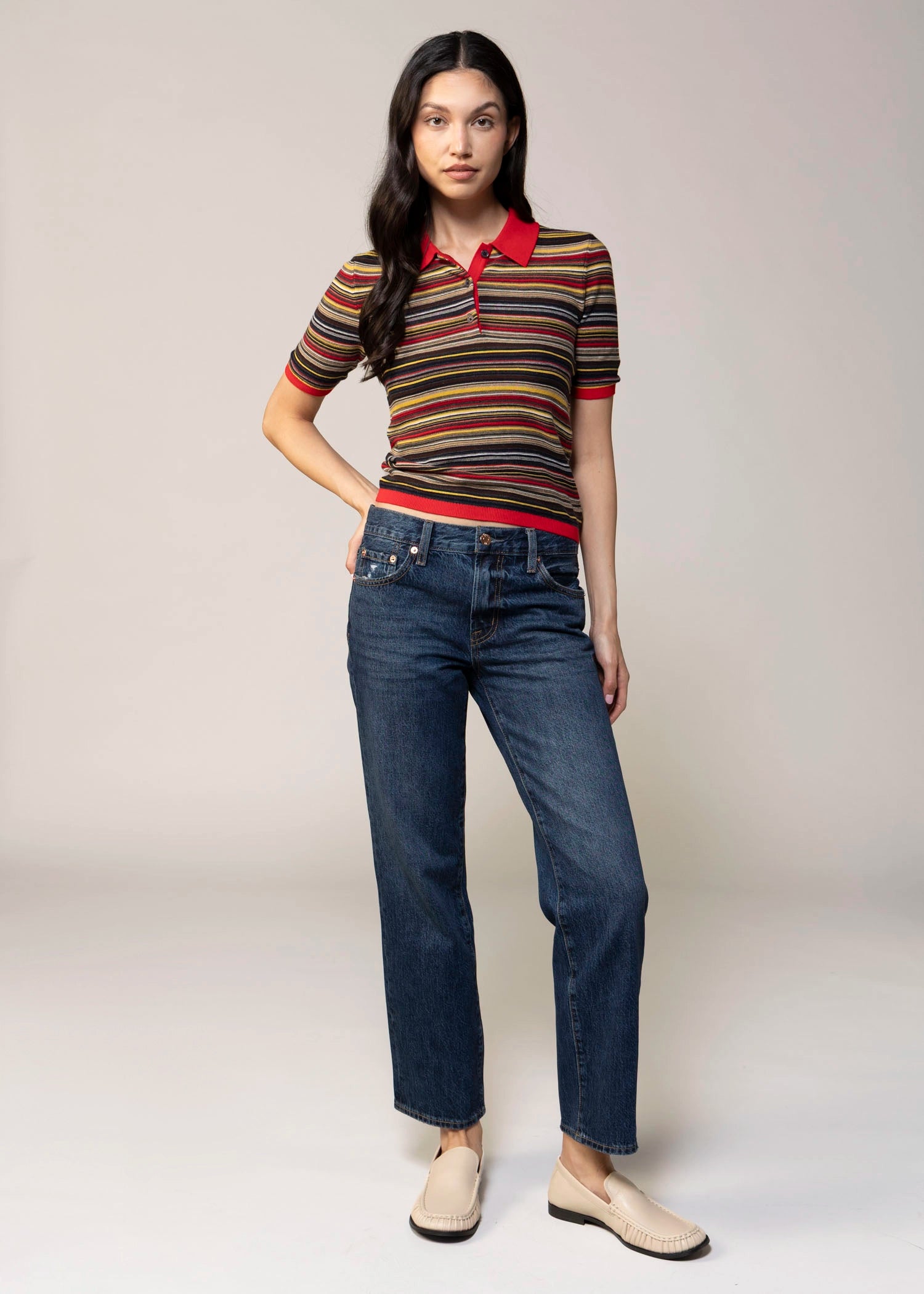 swatch_Negroni Stripe pistola denim ashlee striped polo