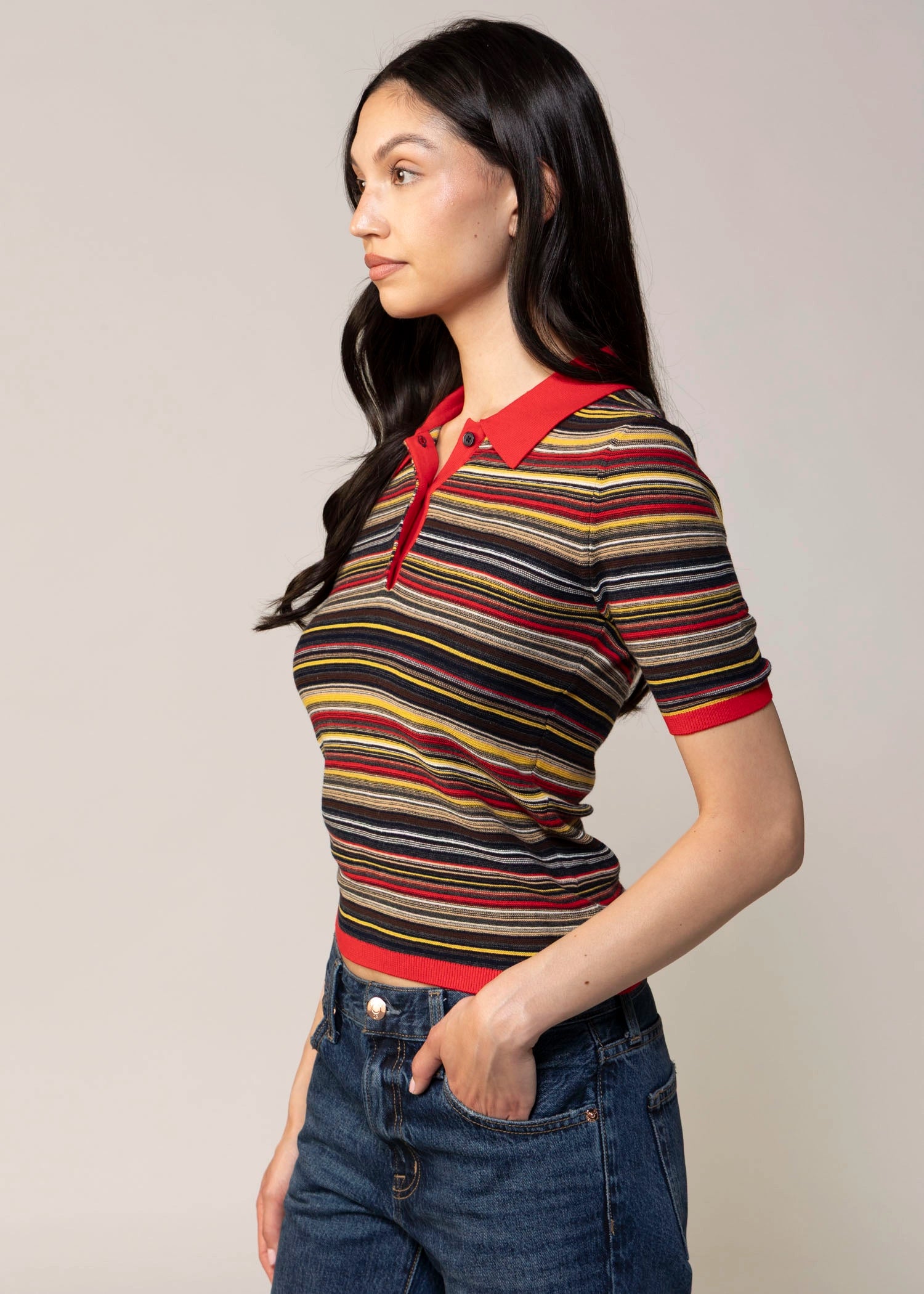 swatch_Negroni Stripe pistola denim ashlee striped polo