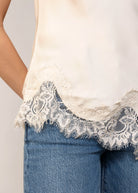 swatch_Ecru elodie the label lacey strapless top