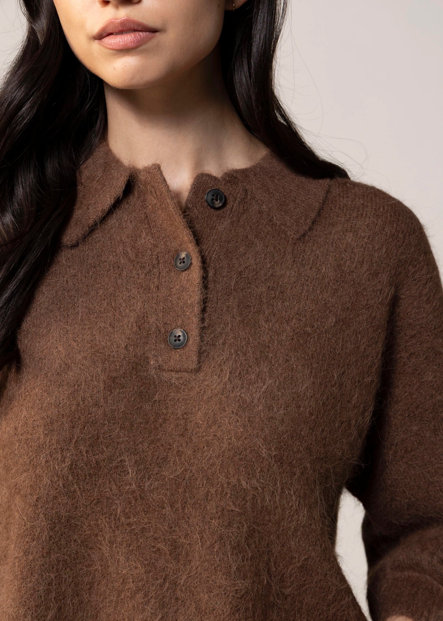 swatch_Roche/Brown pistola nadya polo sweater