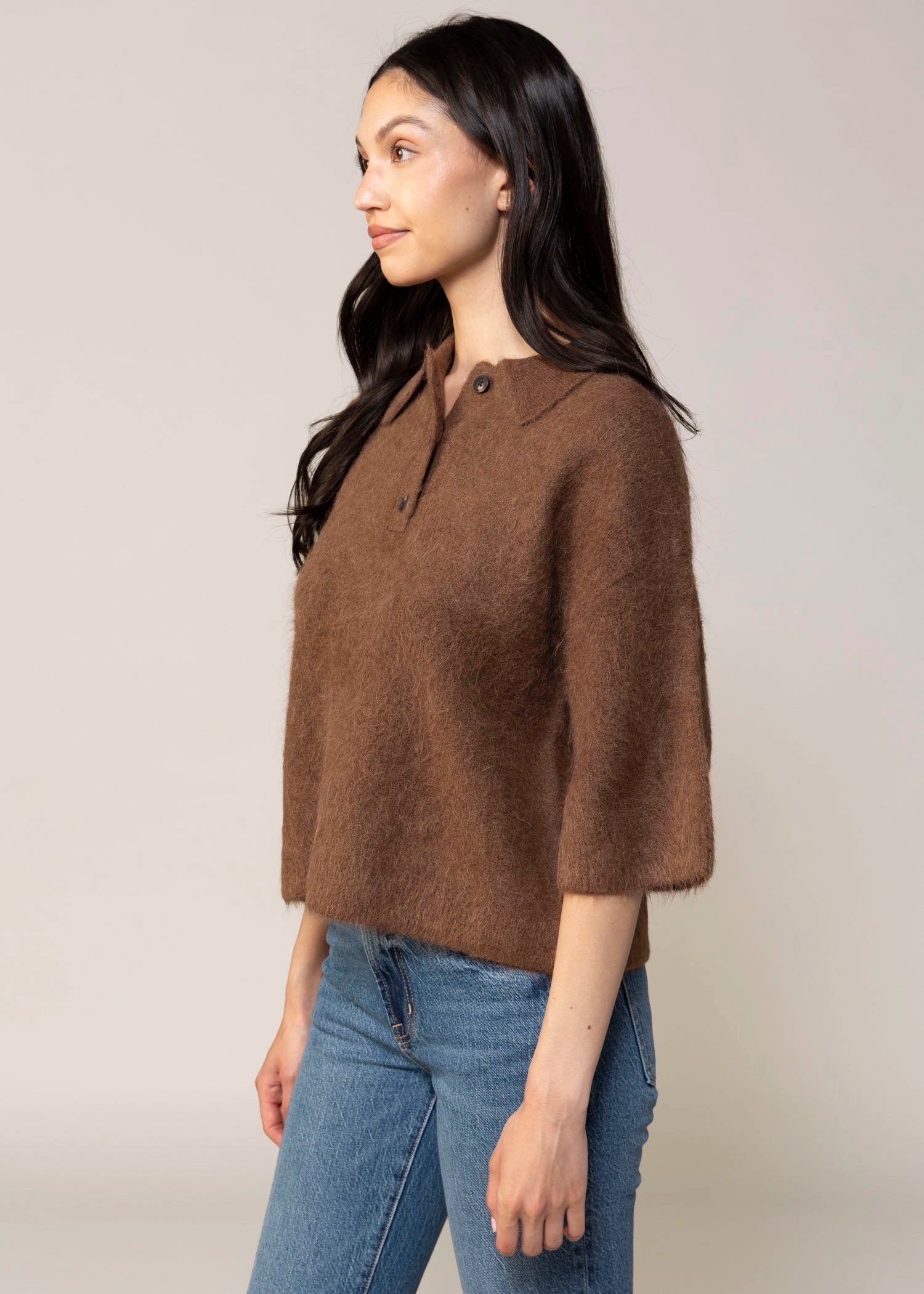 swatch_Roche/Brown pistola nadya polo sweater