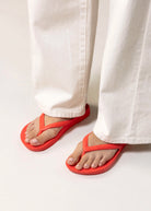 swatch_Coral archies arch support flip flop flat sandals