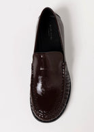 swatch_Chocolate Patent vagabond brandi rushed loafer
