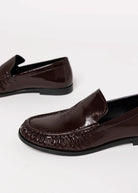swatch_Chocolate Patent vagabond brandi rushed loafer