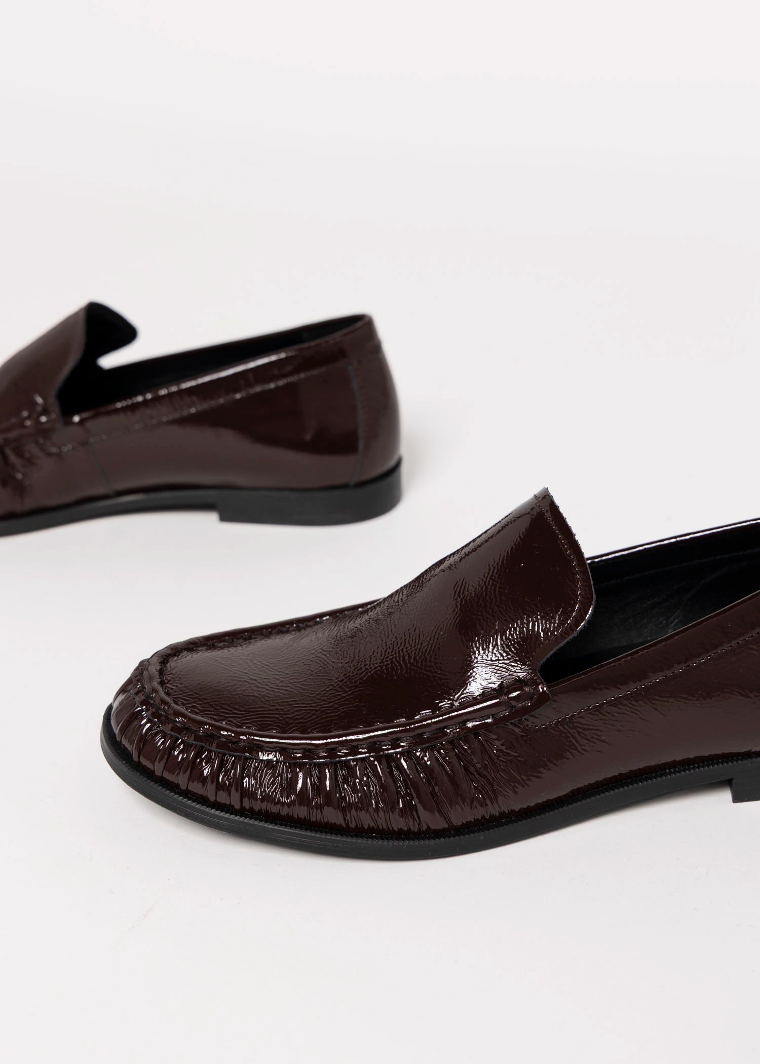 swatch_Chocolate Patent vagabond brandi rushed loafer