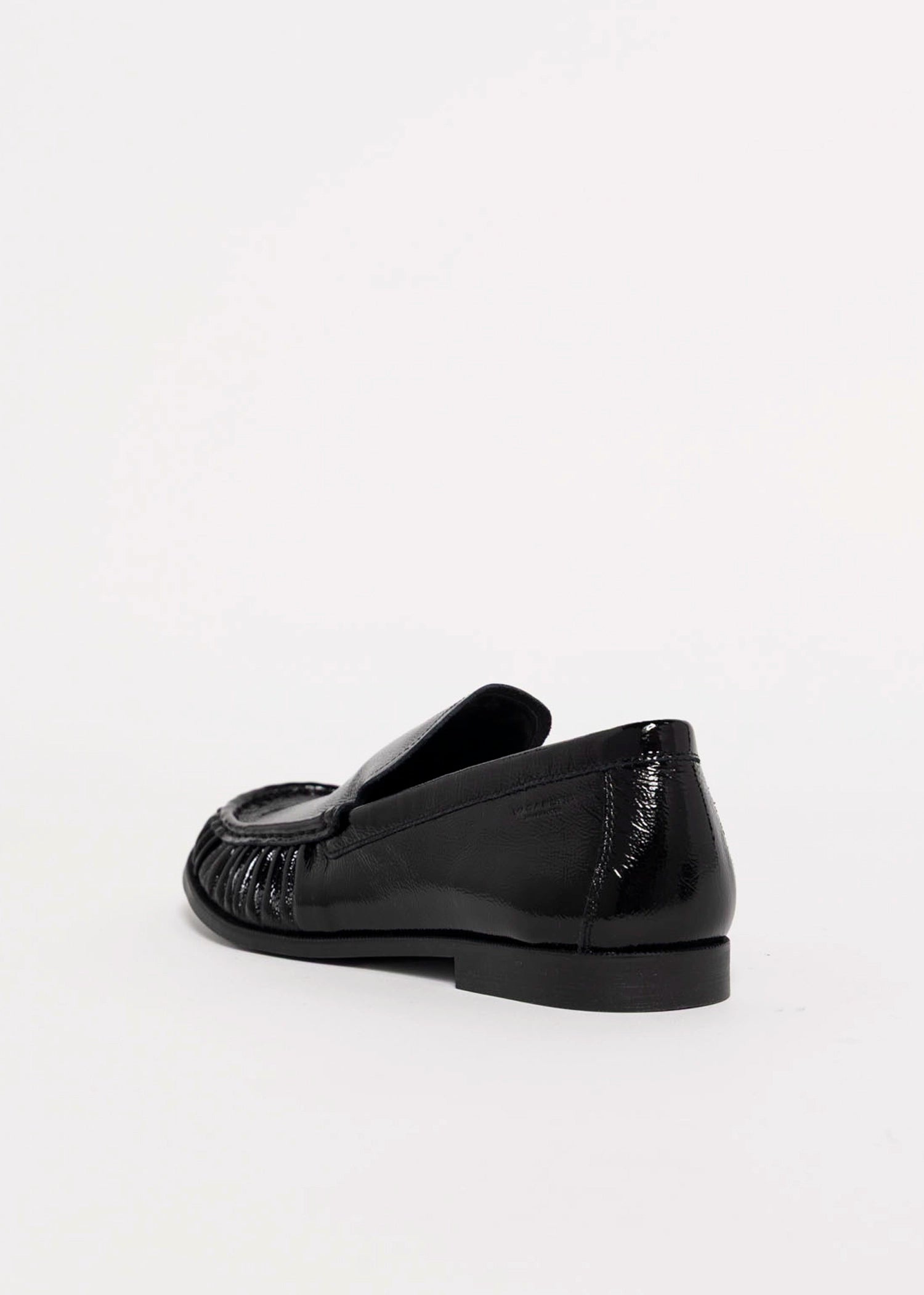 swatch_Black Patent vagabond brandi rushed loafer