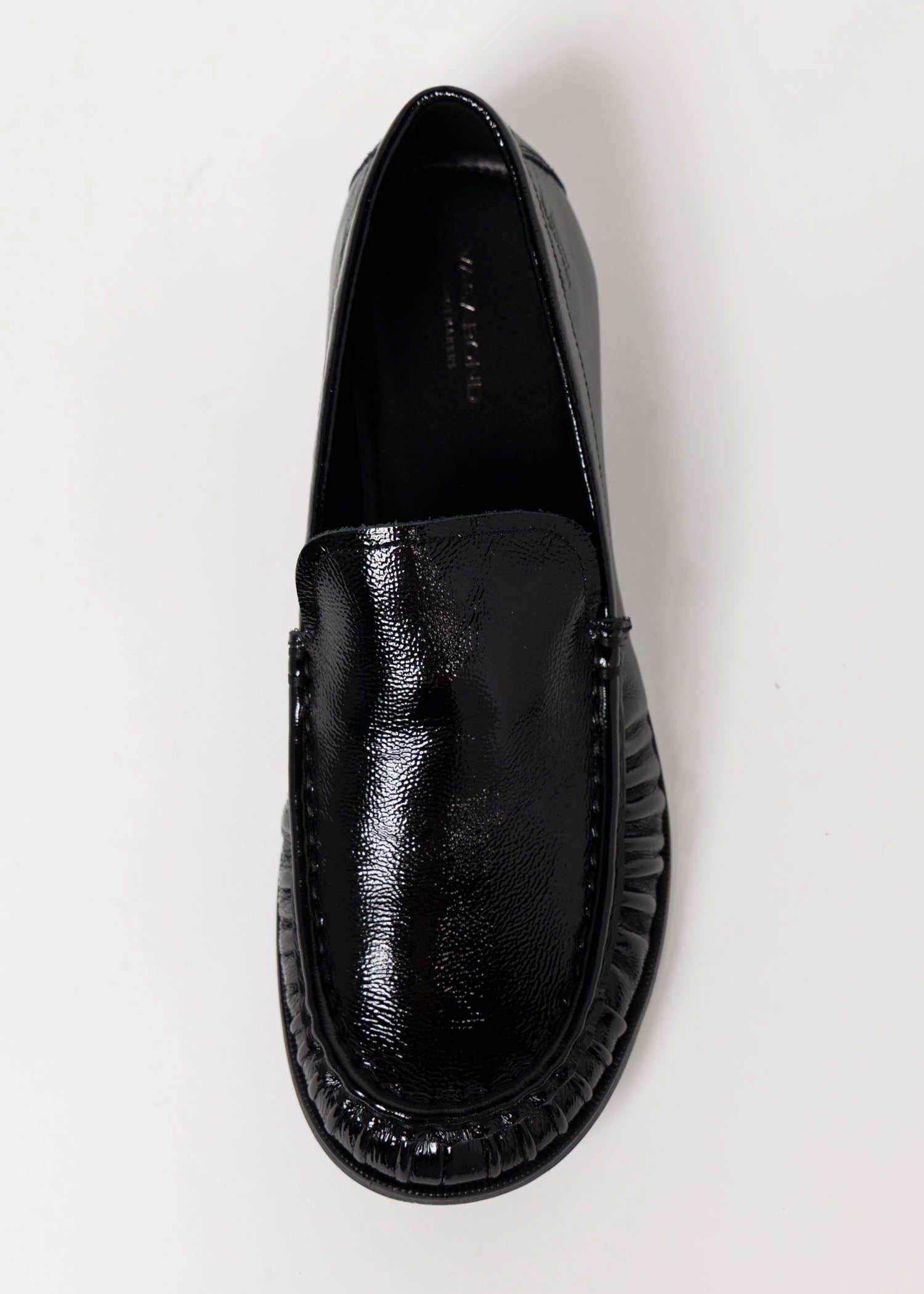 swatch_Black Patent vagabond brandi rushed loafer