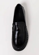 swatch_Black Patent vagabond brandi rushed loafer
