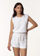 swatch_white carli boucle muscle tank apparel