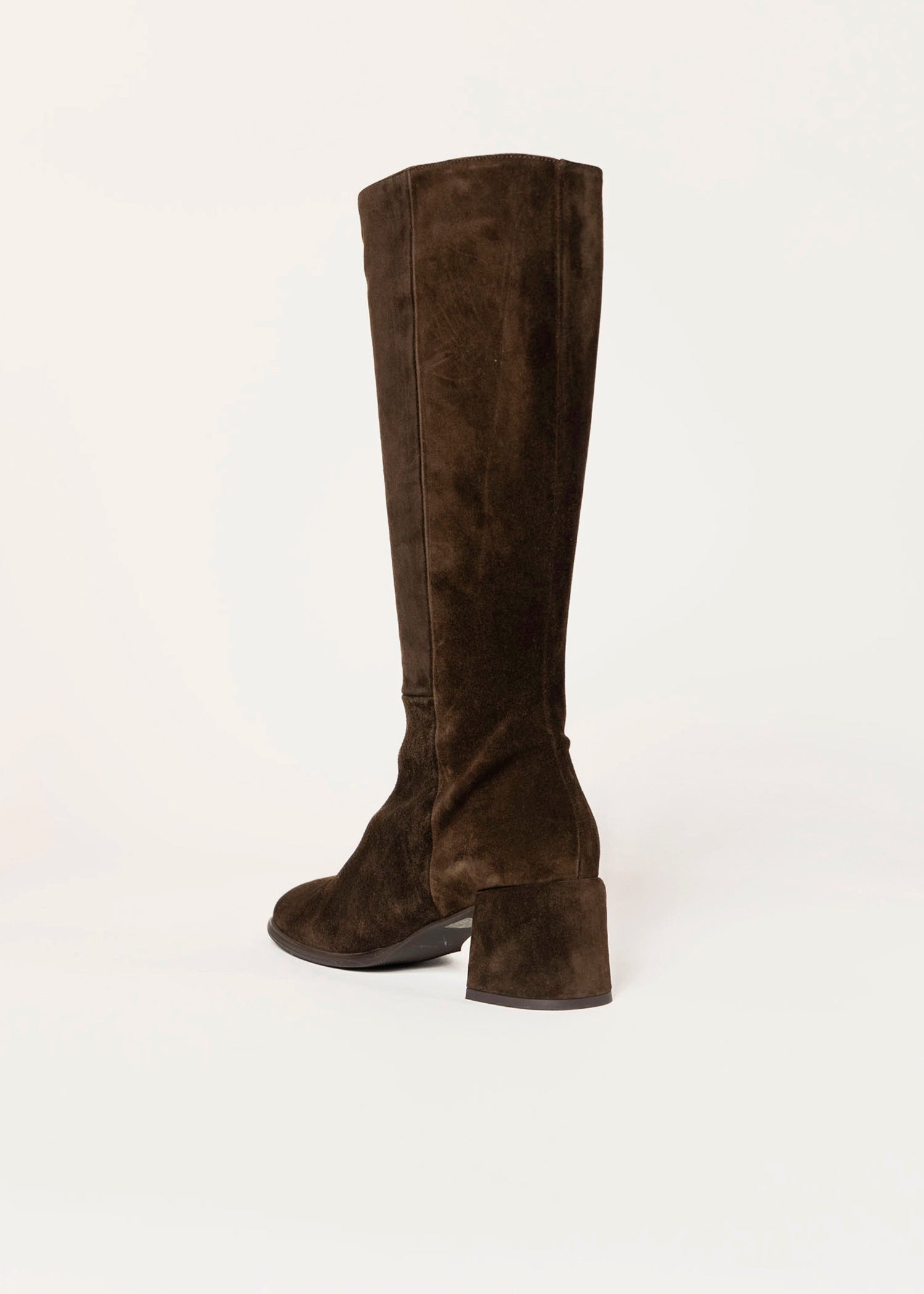 swatch_chocolate suede ytita knee-high boot boots