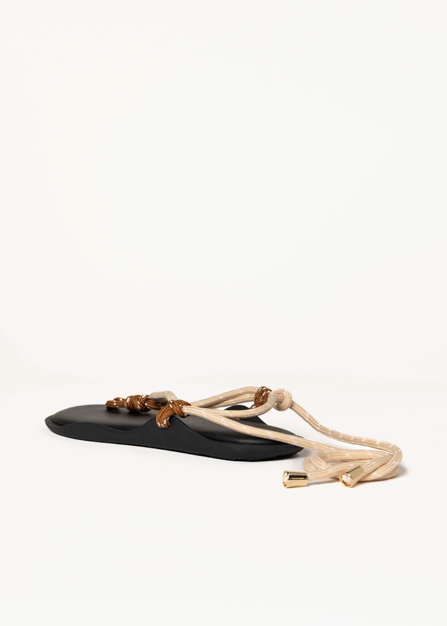 swatch_nut/natural flo twin tie up sandal flat sandals