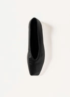 swatch_black leather bianca flat flat shoes