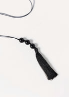 swatch_Black tassel necklace
