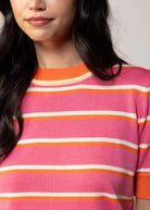 swatch_Rose striped knit tshirt