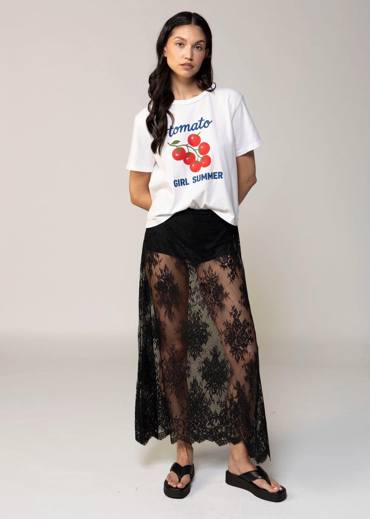 swatch_Black sheer lace maxi skirt