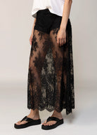 swatch_Black sheer lace maxi skirt