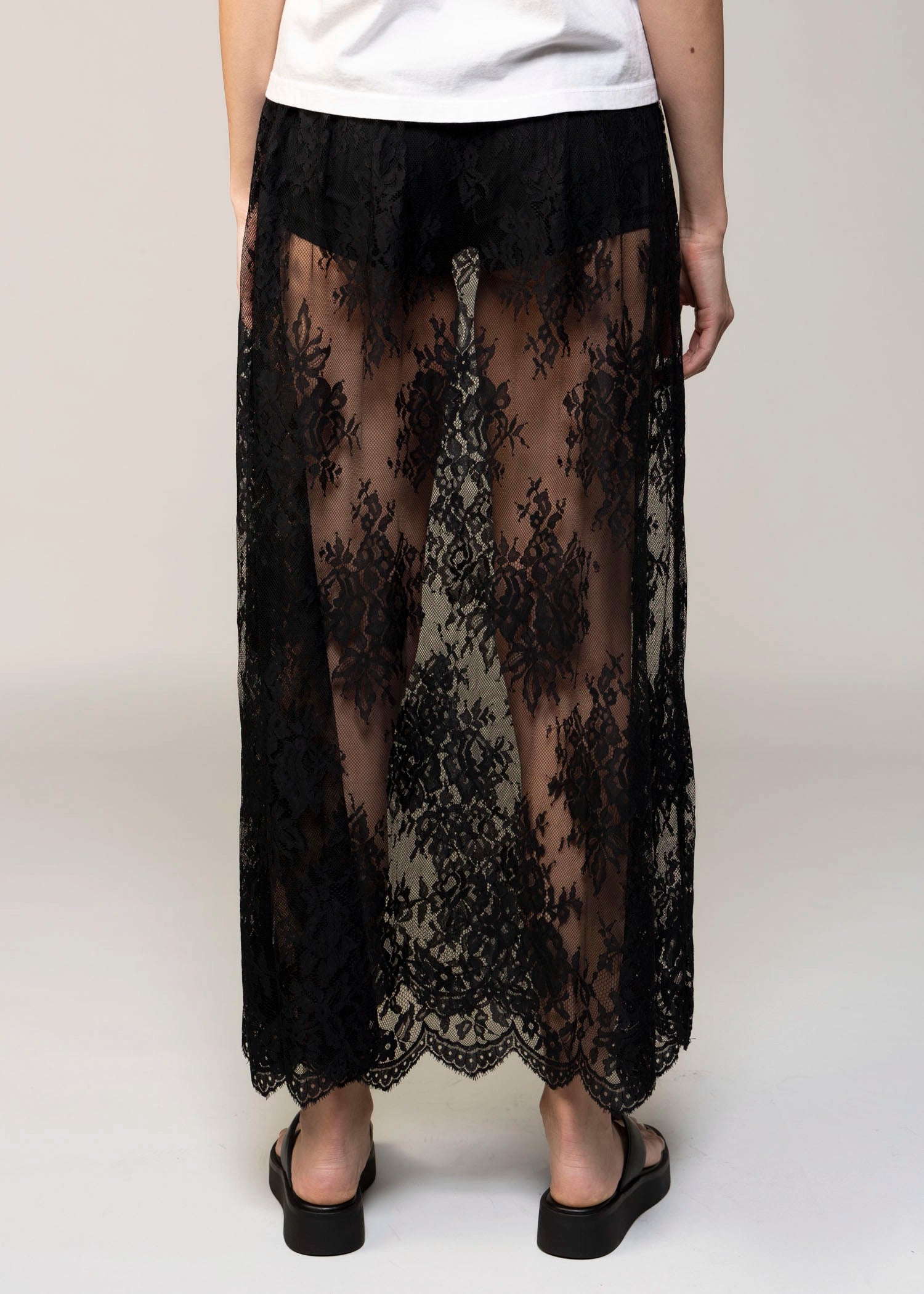 swatch_Black sheer lace maxi skirt