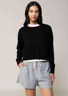 swatch_Navy drawstring shorts