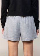 swatch_Navy drawstring shorts